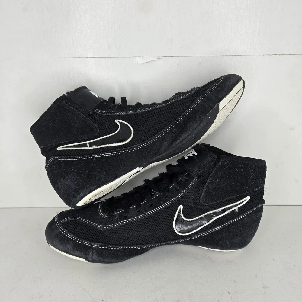 NikeSpeedsweep‎ VII Wrestling Shoes Men's Sz 8.5 Boxing MMA BJJ Black Lace Up